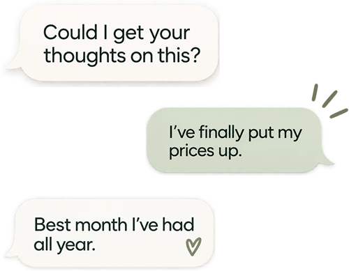 Chat bubbles